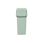 Brabantia Sort & Go Recyclingbehälter, Inhalt 40 Liter, Jade Green