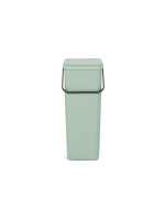 Brabantia Sort & Go Recyclingbehälter, Inhalt 40 Liter, Jade Green