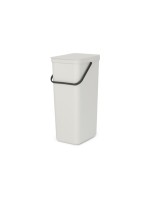 Brabantia Bacs de recyclage Sort & Go 40 l, Gris clair