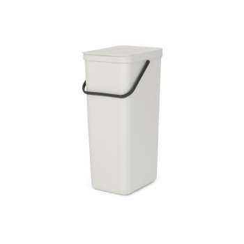 Brabantia Bacs de recyclage Sort & Go 40 l, Gris clair