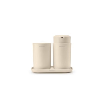 Brabantia Ensemble de distributeurs de savon ReNew Set 250 ml, Beige Brabantia Ensemble de distributeurs de savon ReNew Set 250 ml, Beige