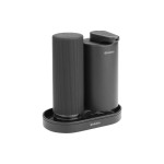 Brabantia Ensemble de distributeurs de savon Sink Style 400 ml, Gris foncé