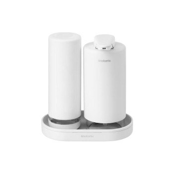 Brabantia Ensemble de distributeurs de savon Sink Style 400 ml, Blanc Brabantia Ensemble de distributeurs de savon Sink Style 400 ml, Blanc