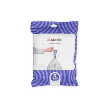 Brabantia Sac à ordures ménagères PerfectFit D 10-12 l, 40 Pièce/s