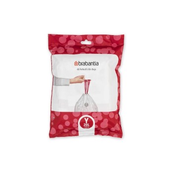 Brabantia Sac à ordures ménagères PerfectFit Y 20 l, 40 Pièce/s