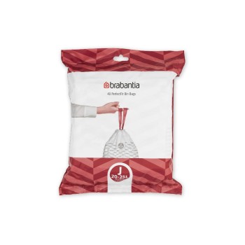 Brabantia Sac à ordures ménagères PerfectFit J 20-25 l, 40 Pièce/s