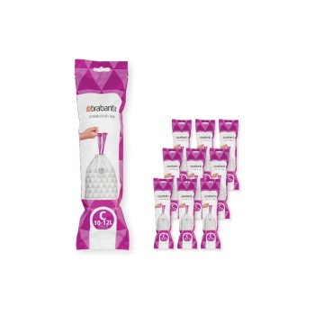 Brabantia Sac à ordures ménagères PerfectFit C 10-12 l, 200 Pièce/s