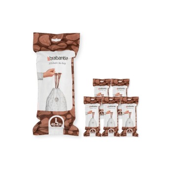 Brabantia Sac à ordures ménagères PerfectFit L 40-45 l, 120 Pièce/s