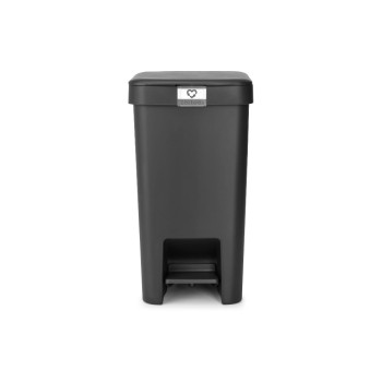Brabantia Bacs de recyclage StepUp 16 l, Gris foncé