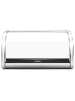 Brabantia Boîte à pain à roulettes Single Argenté
