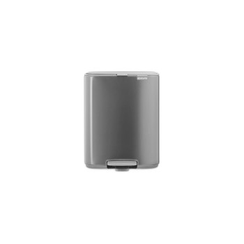 Brabantia Poubelle à pédale Bo 12 l, Noir mat