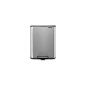 Brabantia Poubelle à pédale Bo 12 l, Argent mat