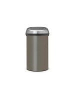 Brabantia Poubelle touch Bin 60 l, Platine/Argenté