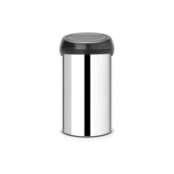 Brabantia Toucheimer Touch Bin, 60 Liter, Brilliant Steel/Deckel black Brabantia Toucheimer Touch Bin, 60 Liter, Brilliant Steel/Deckel black