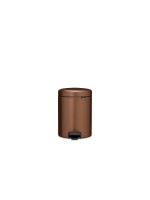 Brabantia NewIcon Treteimer 5 Liter, Warm Bronze
