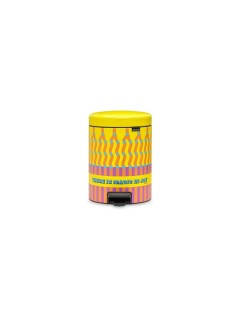 Brabantia Poubelle cosmétique NewIcon 5 l Yinka Ilori