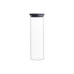 Brabantia Glasdose 1.9 Liter, stapelbar, Deckel Dark Grey