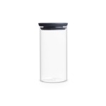 Brabantia Glasdose 1.1 Liter, stapelbar, Deckel Dark Grey