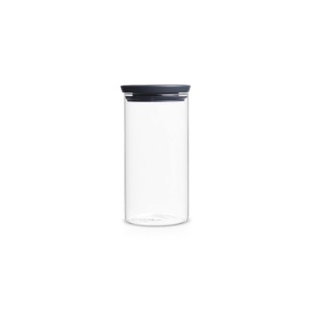 Brabantia Glasdose 1.1 Liter, stapelbar, Deckel Dark Grey Brabantia Glasdose 1.1 Liter, stapelbar, Deckel Dark Grey