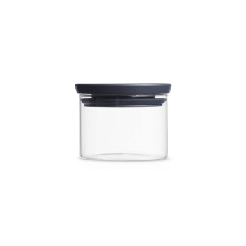 Brabantia Glasdose 0.3 Liter, stapelbar, Deckel Dark Grey Brabantia Glasdose 0.3 Liter, stapelbar, Deckel Dark Grey