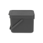 Brabantia Seau à compost Sort & Go 6 l, Gris