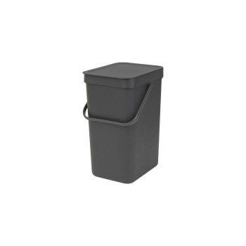 Brabantia Bacs de recyclage Sort & Go 12 l, Gris foncé