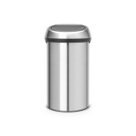 Brabantia Touch Bin® 60 Liter Matt Steel, Inhalt 60 Liter, Fingerprint Proof Lid