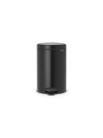 Brabantia NewIcon Treteimer 12 Liter, Matt Black, Inhalt 12 Liter