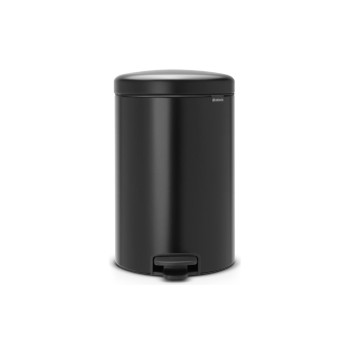 Brabantia Poubelle à pédale NewIcon 20 l, noir mat