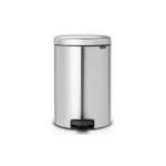Brabantia Poubelle à pédale NewIcon 20 l, acier mat