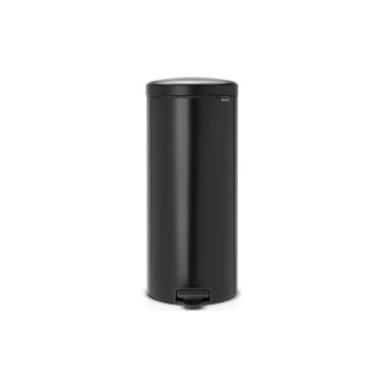 Brabantia Poubelle à pédale NewIcon 30 l, noir mat