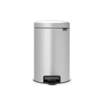 Brabantia Poubelle à pédale NewIcon 12 l, gris métallisé