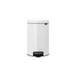 Brabantia Poubelle à pédale NewIcon 12 l, Blanc