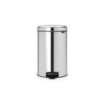 Brabantia NewIcon Treteimer 20 Liter, Brilliant Steel, Inhalt 20 Liter