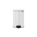 Brabantia Poubelle à pédale NewIcon 20 l, blanc