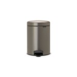 Brabantia NewIcon Treteimer 5 Liter, Platinum, Inhalt 5 Liter