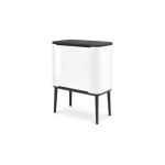 Brabantia Bacs de recyclage Bo Touch Bin 36 l, Blanc