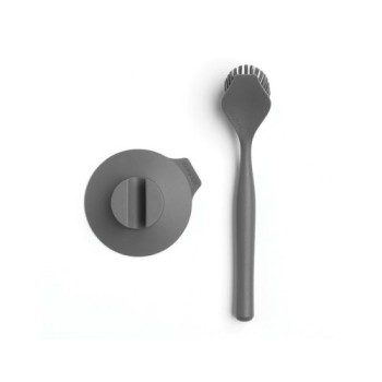 Brabantia Abwaschbürste with Saugnapfhalteru, dark grey Brabantia Abwaschbürste with Saugnapfhalteru, dark grey