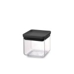 Brabantia Récipients à provisions Tasty 0.7 l, Noir/Transparent