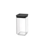 Brabantia Vorratsdose eckig 1.6L, Dark Grey