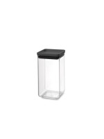 Brabantia Récipients à provisions Tasty 1.6 l, Noir/Transparent