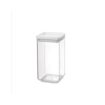 Brabantia Récipients à provisions Tasty 1.6 l, Transparent/Blanc