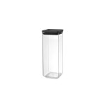 Brabantia Vorratsdose eckig 2.5L, Dark Grey