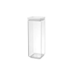 Brabantia Récipients à provisions Tasty 2.5 l, Transparent/Blanc