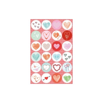B+C Sticker Every Heart, 4 Blatt / Packung