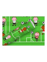 Braun + Company Papier cadeau Football g/m², multicolore, 70 cm x 2 m