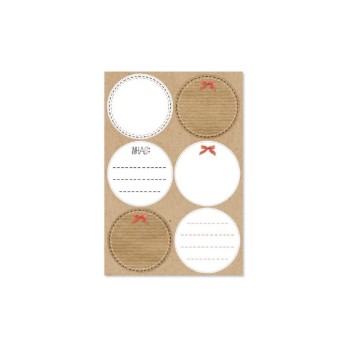 B+C Sticker Blanko natur, 11.5x17cm 4er