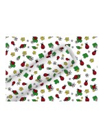 B+C Geschenkpapier 2 m x 70 cm, So lucky weiß, 70 gm2