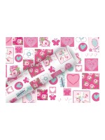 B+C Geschenkpapier 2 m x 70 cm, So sweet rosa, 70 gm2