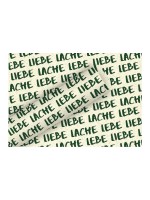 B+C Geschenkpapier 1.5 m x 70 cm, By Nature Gras Lebe,Liebe grün, 80 gm2